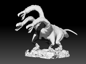 Hydra attacking 3D Model