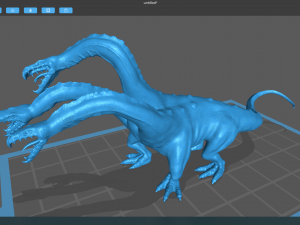 Hydra attacking 3D Model