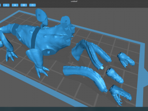 Hydra attacking 3D Model