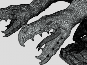 Hydra attacking 3D Model