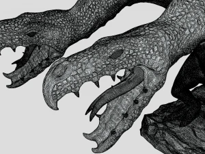 Hidra atacando Modelo 3D