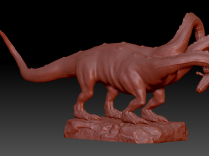 Hydra playing fetch Model 3D