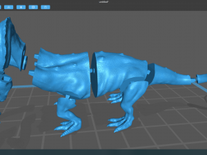 Hydra playing fetch Model 3D