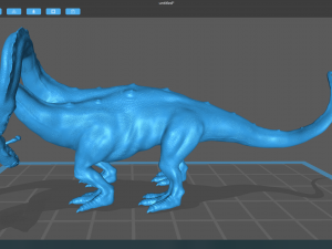 Hydra playing fetch Model 3D
