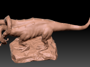 Hydra playing fetch Model 3D