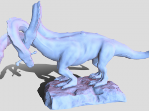 Hydra playing fetch Model 3D