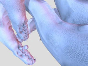Hydra playing fetch 3D Model