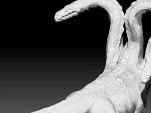 Wounded Hydra 3D Model