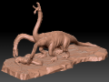 Hydra eating Model 3D