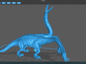 Hydra eating Modelo 3D