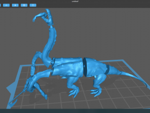 Hydra eating Modelo 3D