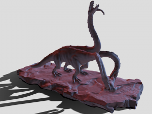 Hydra eating Modelo 3D