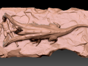 Hydra eating Modelo 3D