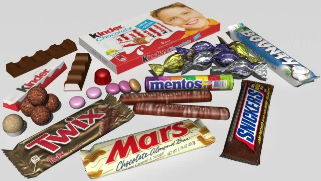 candy collection 3D Model .c4d .max .obj .3ds .fbx .stl .blend 