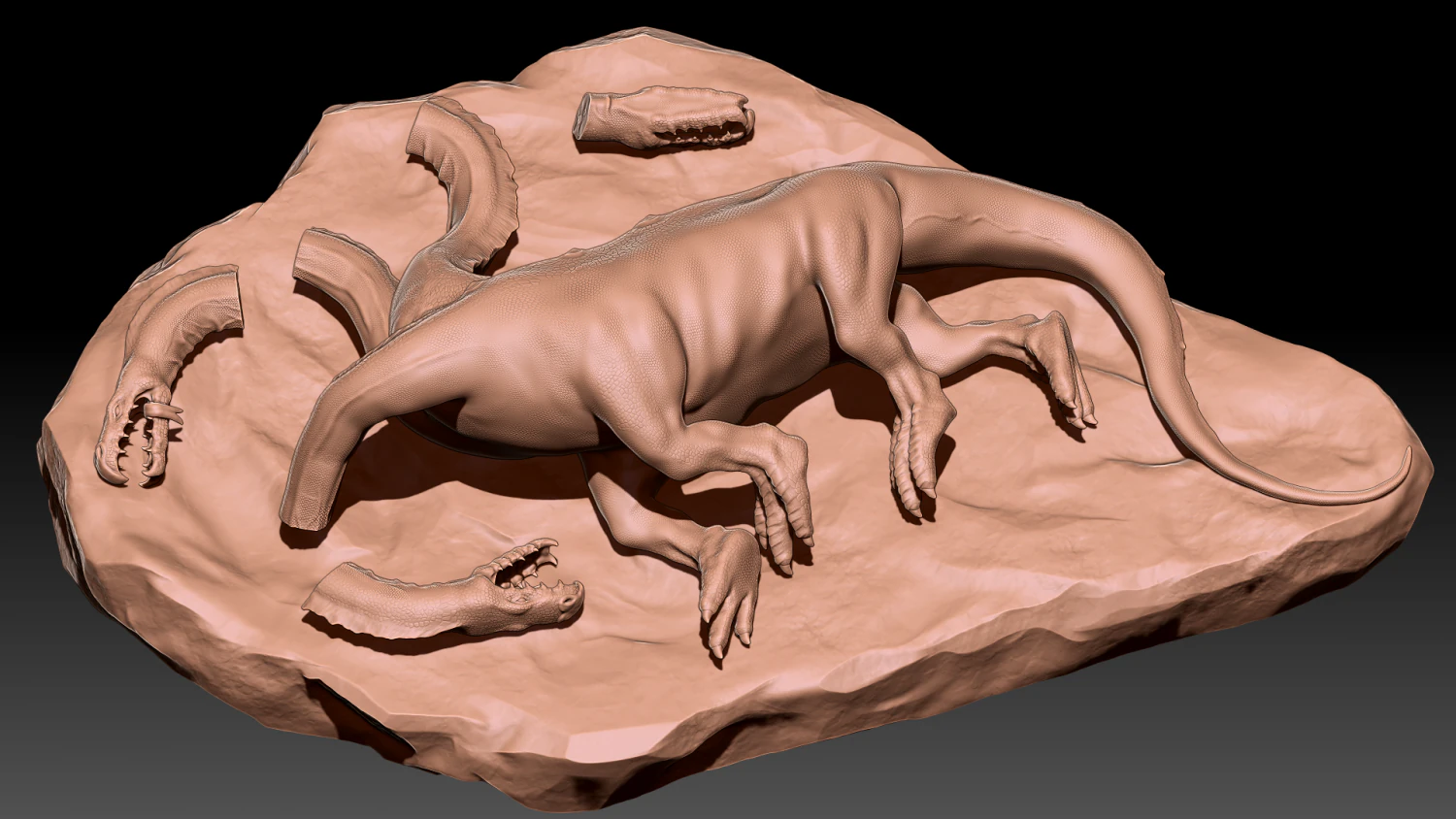 데드 히드라 3D 모델 .c4d .max .obj .3ds .fbx .stl .blend 