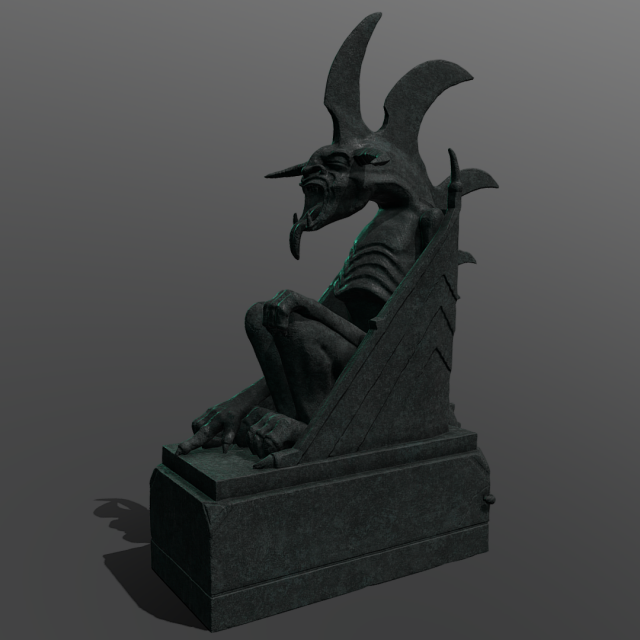 Minas Morgul Gargoyle 3D Модель .c4d .max .obj .3ds .fbx .stl .blend 