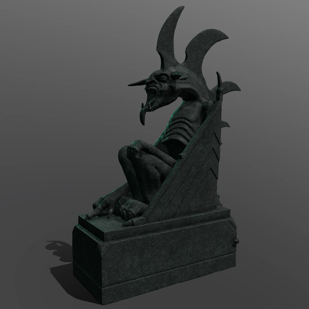 Minas Morgul Gargoyle 3D Model .c4d .max .obj .3ds .fbx .stl .blend 