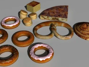 pastery collection 3D Model