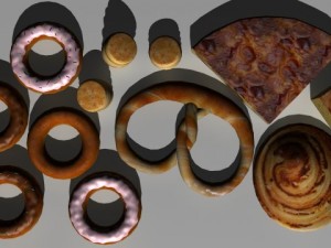pastery collection 3D-Modell
