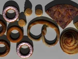 pastery collection 3D Model