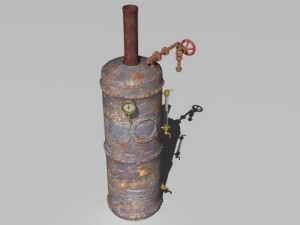 steam boiler Modelo 3D