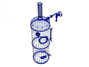 steam boiler Modelo 3D