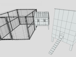 Chicken coop 3D मॉडल