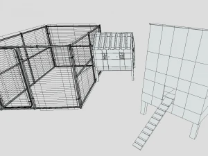 Chicken coop 3D Model