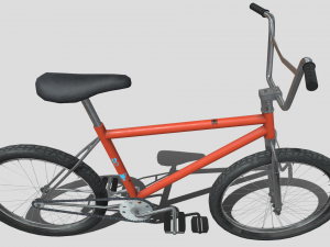 Two low poly bikes 3D Model