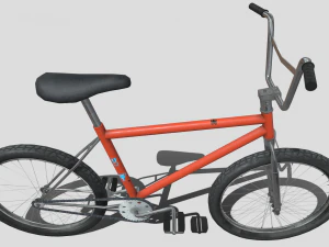 Two low poly bikes 3D Model