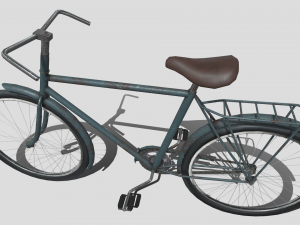 Two low poly bikes 3D Model