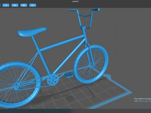 Two low poly bikes 3D Model