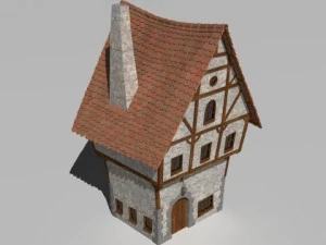 Casa dei cartoni animati Modello 3D