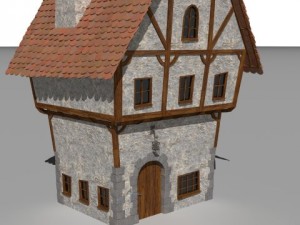 cartoon house Modelo 3D