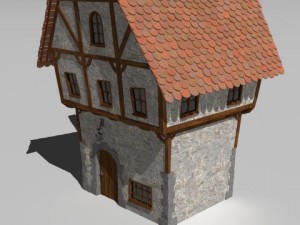 cartoon house Modelo 3D