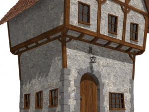 cartoon house Modelo 3D