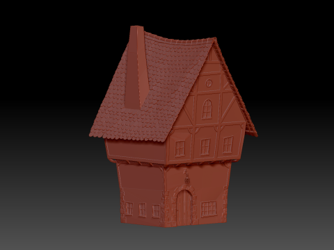 Cartoon house 3D Model