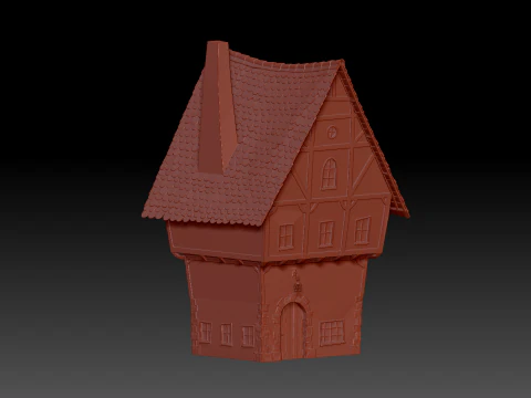 Cartoon house 3D Model