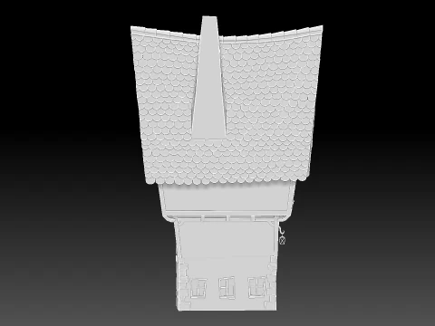 Cartoon house 3D Model