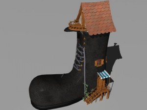shoe house 3Dモデル