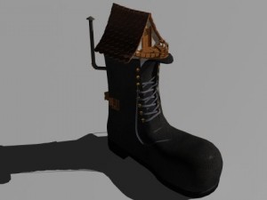 shoe house Modelo 3D
