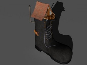 shoe house Modelo 3D