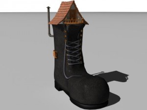 shoe house Modelo 3D
