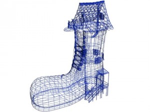 shoe house Modelo 3D