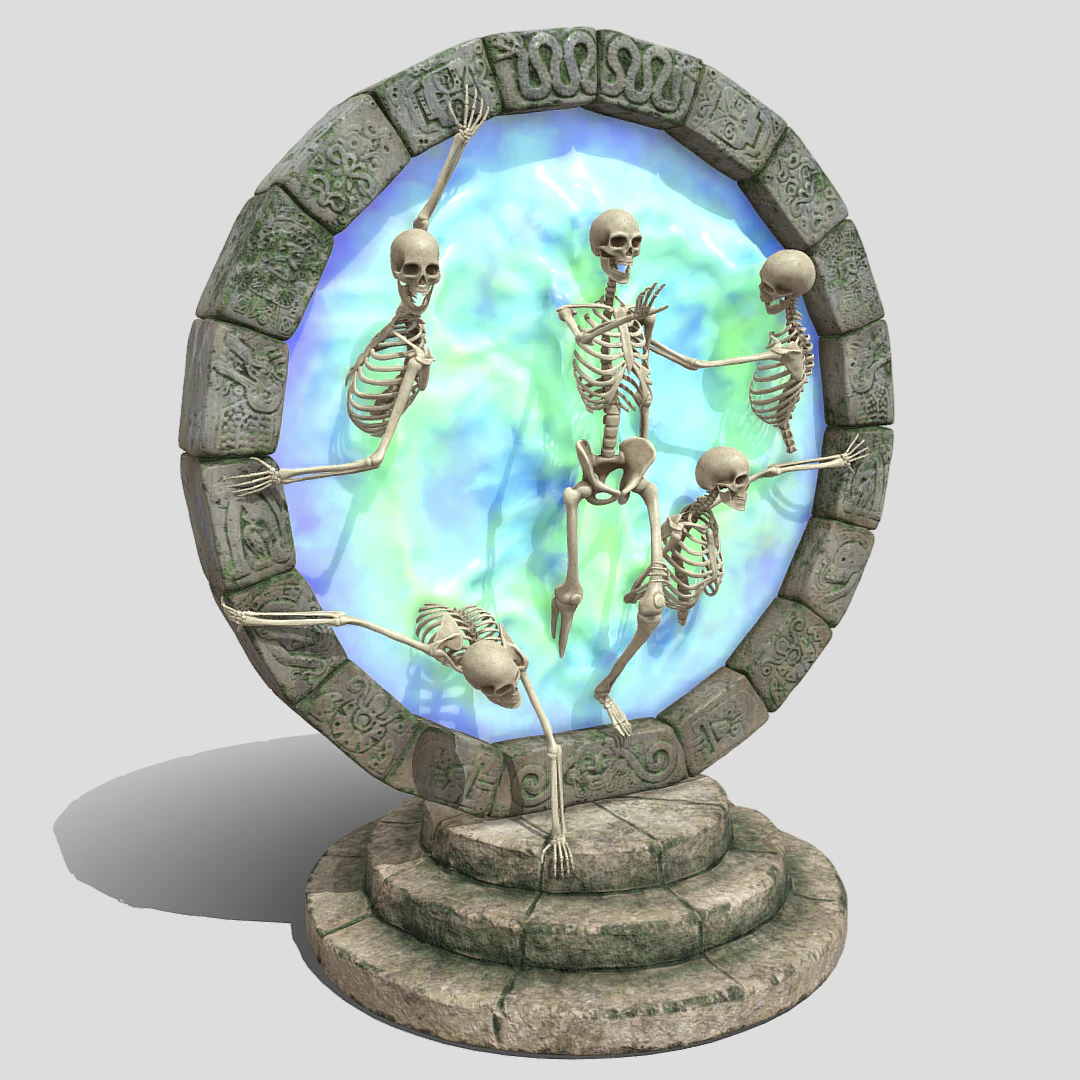 Death portal 3D Model .c4d .max .obj .3ds .fbx .stl .blend 