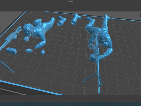 Hazmat soldiers 3D Print Model