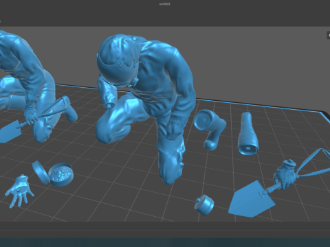 Hazmat soldiers 3D Print Model
