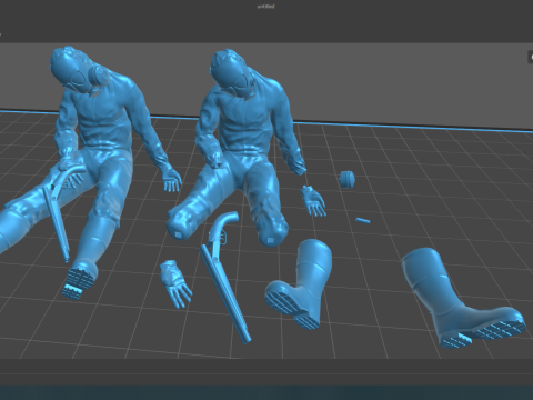 Hazmat soldiers 3D Print Model