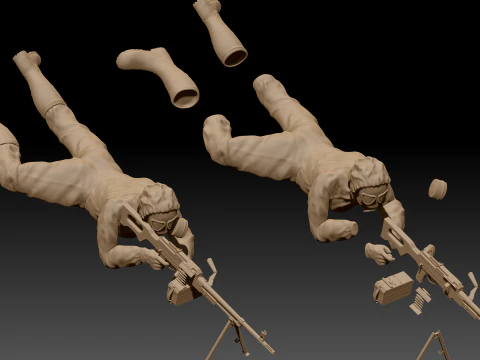 Hazmat soldiers 3D Print Model