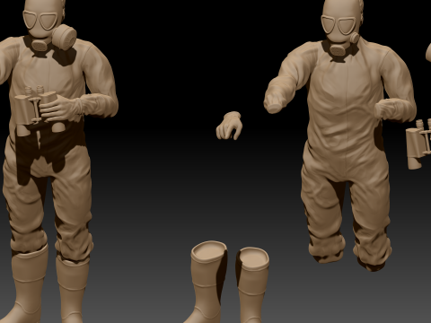 Hazmat soldiers 3D Print Model